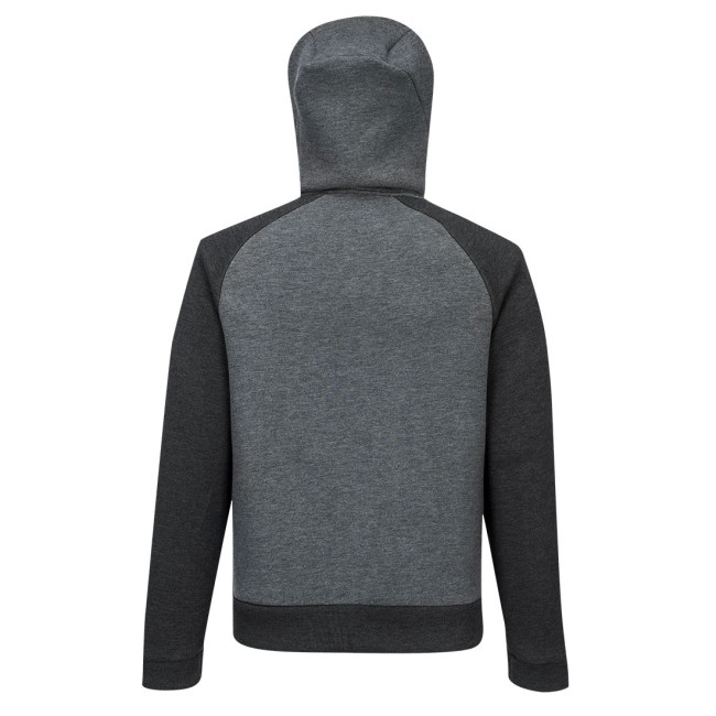 Sweat à capuche zippé DX4Gris Métal - Portwest