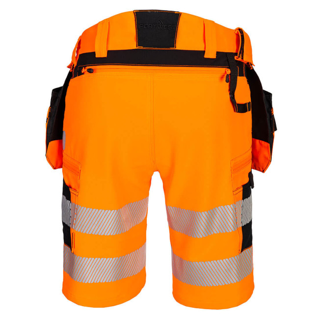 Szorty kaburowe Hi-Vis DX4 Pomarańczowe/Czarne - Portwest
