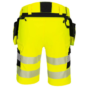 Hi-Vis DX4 Holster-Shorts Gelb/Schwarz - Portwest