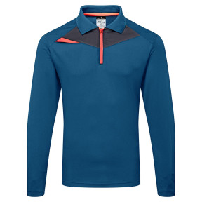 Warnschutz-Langarm-Poloshirt Metro-Blau - Portwest