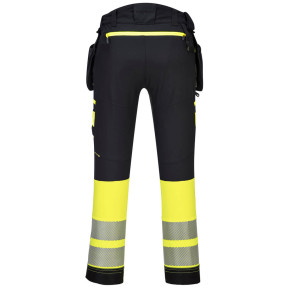 DX4 Drijvende zakken broek Hoge Zichtbaarheid Klasse 1 Geel/Zwart - Portwest