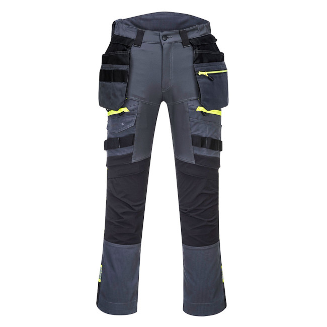 Spodnie DX4 z odpinanymi kieszeniami cargo Metalowy Szary - Portwest