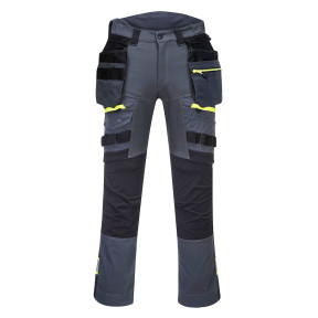 Spodnie DX4 z odpinanymi kieszeniami cargo Metalowy Szary - Portwest