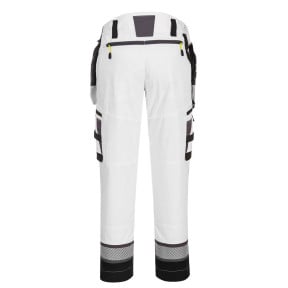 Pantalon DX4 poches flottantes démontables Blanc/Gris - Portwest