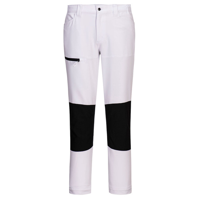 Spodnie robocze WX2 Stretch Białe - Portwest