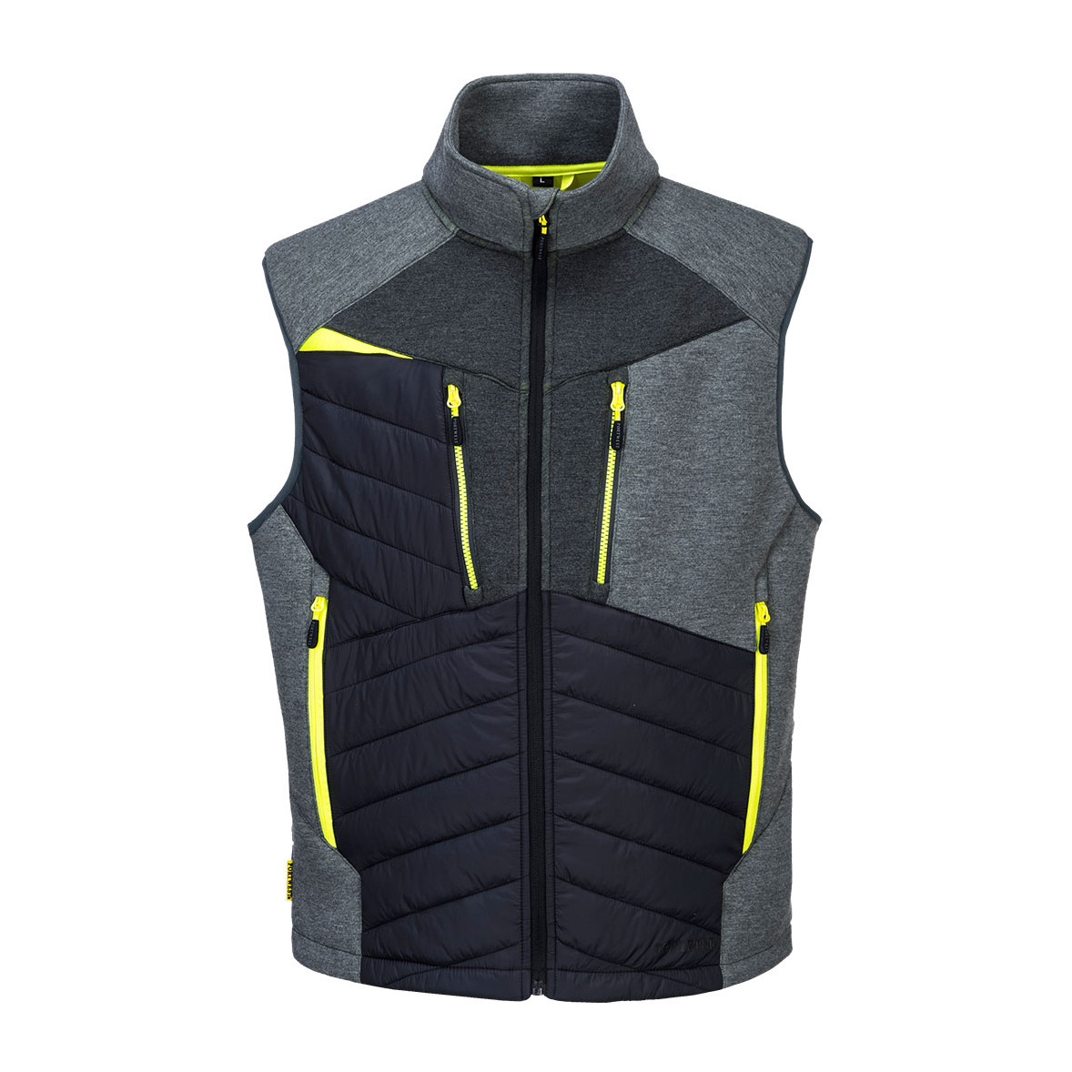 Gilet long gris grande taille femme