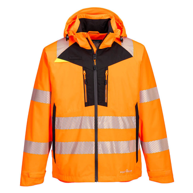 DX4 Hi-Vis Regenjacke Orange - Portwest