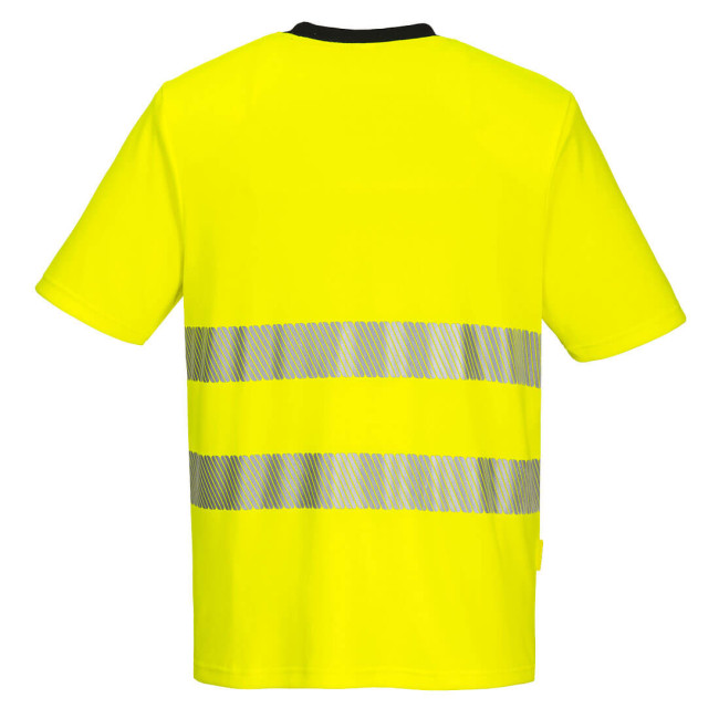 DX4 Hi-Vis T-Shirt K/A Gelb/Schwarz - Portwest