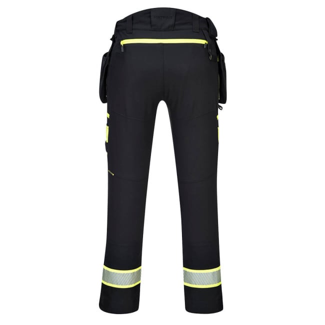 DX4 Pantalon à poche de holster détachable pour femmes Noir - Portwest