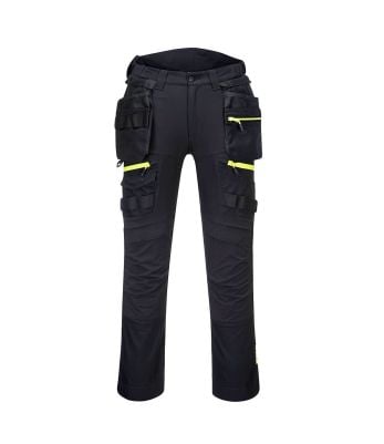DX4 Pantalon à poche de holster détachable pour femmes Noir - Portwest