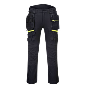 DX4 Pantalon à poche de holster détachable pour femmes Noir - Portwest