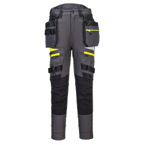 DX4 Broek met afneembare holsterzak voor dames Metaalgrijs - Portwest
