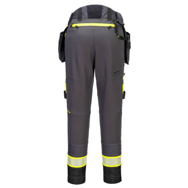 DX4 Broek met afneembare holsterzak voor dames Metaalgrijs - Portwest