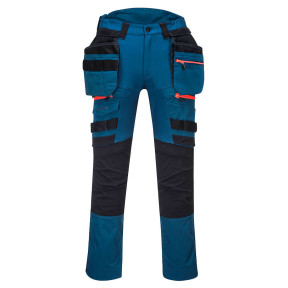 DX4 Pantalon à poche de holster détachable pour femmes Bleu Metro - Portwest