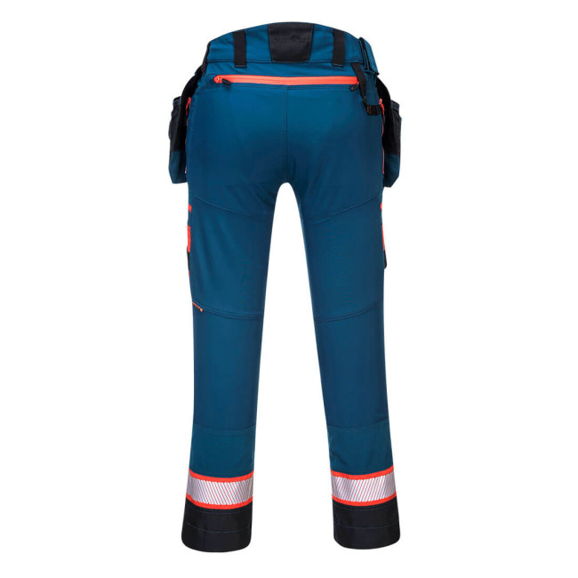 DX4 Pantalon à poche de holster détachable pour femmes Bleu Metro - Portwest