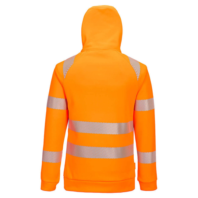 DX4 Hi-Vis 1/4 Zip Hoodie Orange/Noir - Portwest