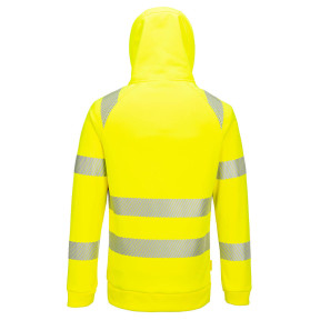 DX4 Hi-Vis 1/4 Zip Hoodie Gelb/Schwarz - Portwest