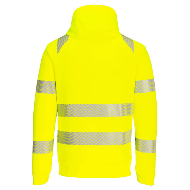DX4 - Sweat à capuche zippé Haute-Visibilité Jaune/Noir - Portwest