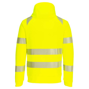 DX4 Hi-Vis Zip-Hoodie Gelb/Schwarz - Portwest