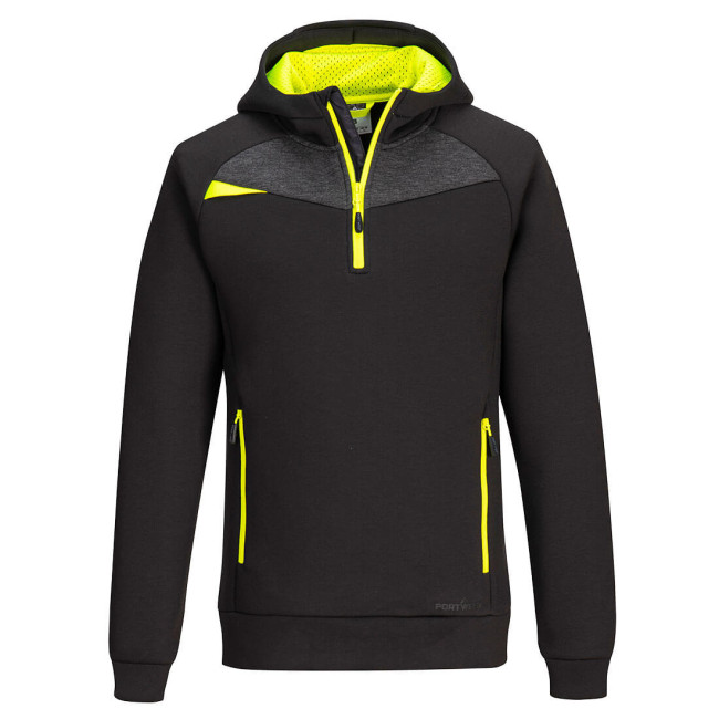 DX4 - Sweat à capuche avec fermeture éclair Noir - Portwest DX4 - Sweat à capuche avec fermeture éclair Noir - Portwest