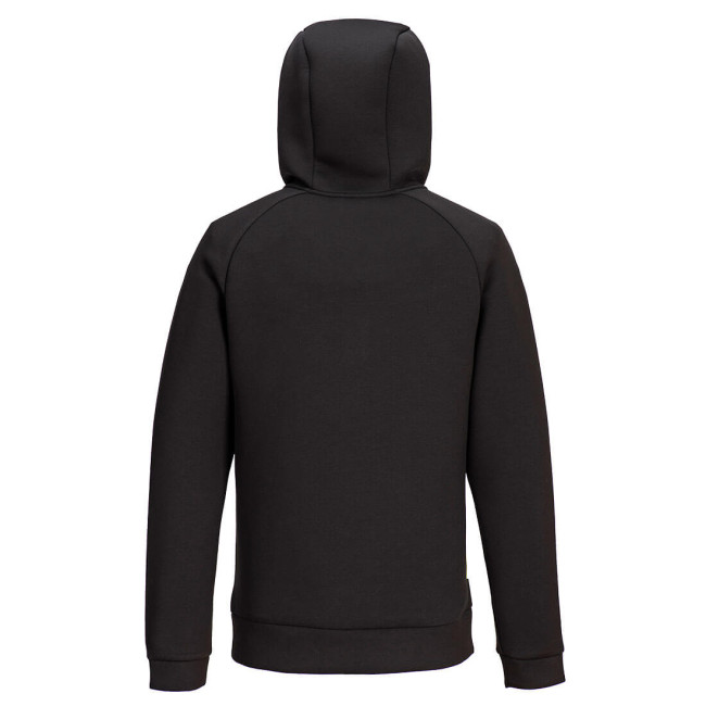 DX4 - Bluza z kapturem na zamek Czarna - Portwest