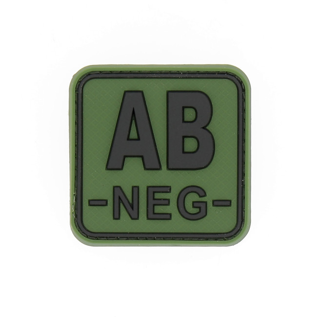 Patch carré groupe sanguin AB- Vert OD - JTG Patch carré groupe sanguin AB- Vert OD - JTG