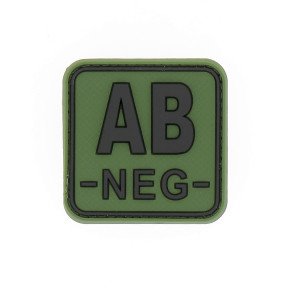 Patch carré groupe sanguin AB- Vert OD - JTG