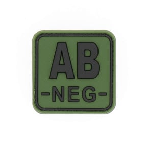 Vierkante patch bloedgroep AB- Groen OD - JTG