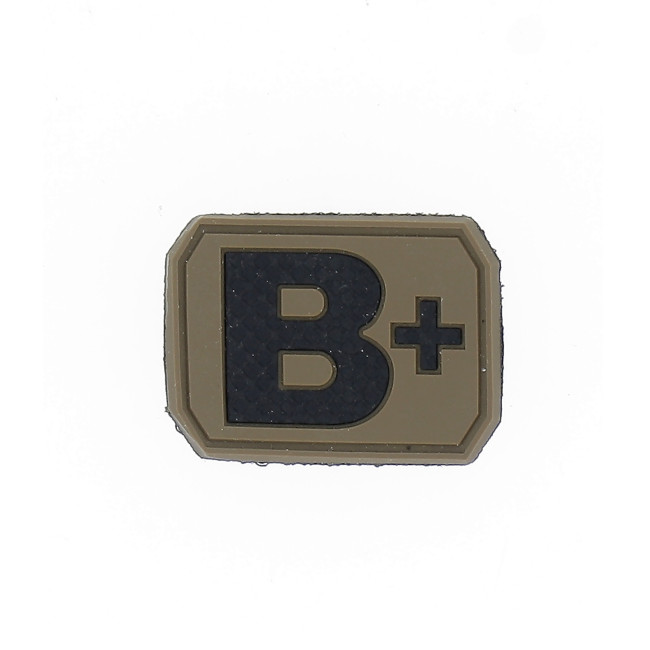 3D patch bloedgroep B+ Coyote - Miltec