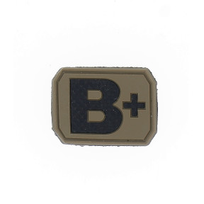 Patch 3D de groupe sanguin B+ Coyote - Miltec