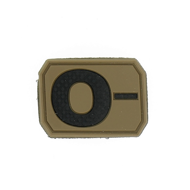 3D Blutgruppen-Patch O- Coyote - Miltec