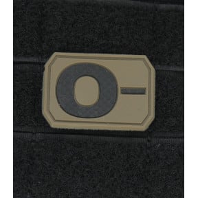 3D Blutgruppen-Patch O- Coyote - Miltec