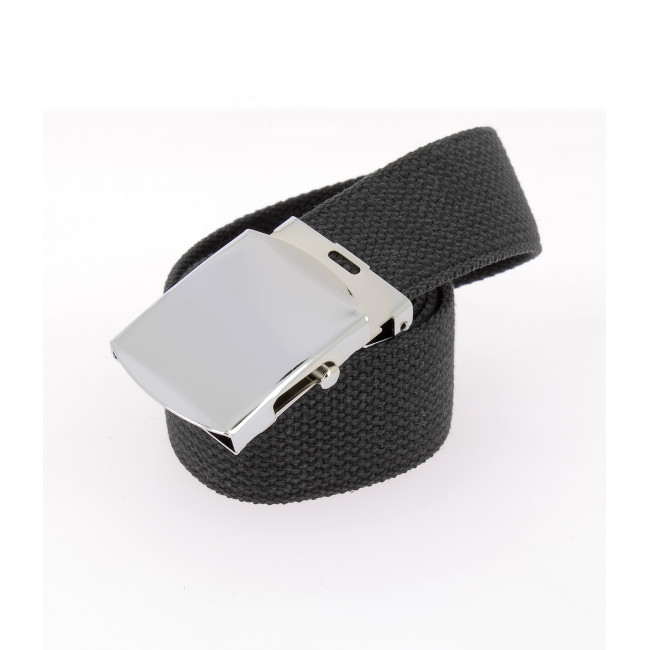 Canvas riem zwart 38mm - Miltec