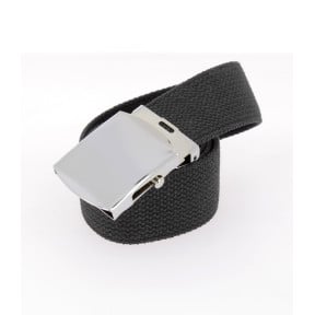 Ceinture toile noire 38mm - Miltec