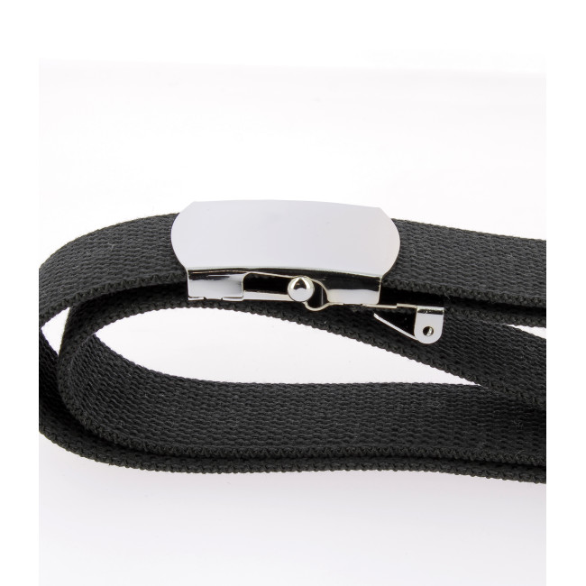 Canvas riem zwart 38mm - Miltec