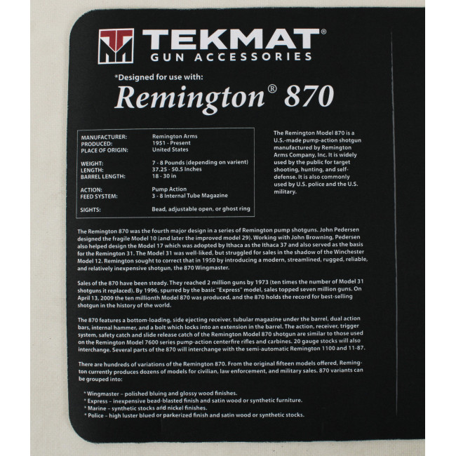 Demontagekleed voor Remington 870 geweer - Tekmat