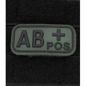 Patch 3D PVC groupe sanguin AB+ Vert - 101 Inc