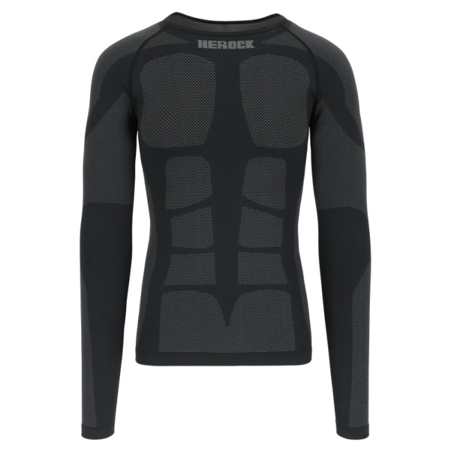 Nikos Thermal Langarm-T-Shirt Schwarz - Herock