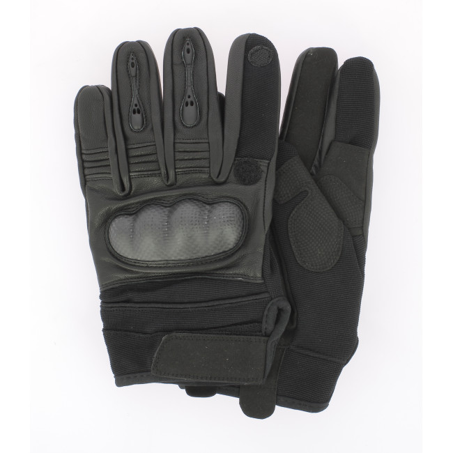 Tactical GEN.II Lederhandschuhe Schwarz - Miltec