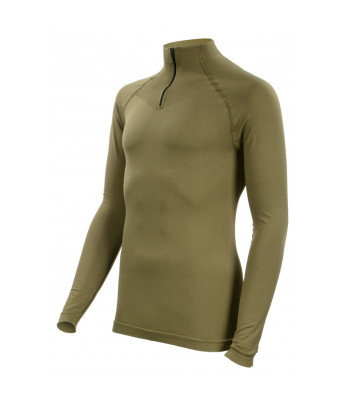Tee-shirt Technical Line coyote Col Mao - Summit Outdoor