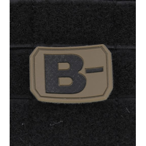 3D-Blutgruppen-Patch B- Coyote - Miltec
