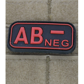 Blutgruppen-Patch AB- Rot - JTG