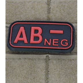 Blutgruppen-Patch AB- Rot - JTG