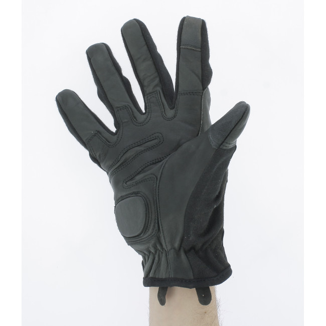 Schwarze Handschuhe mit Knöchelschutz - Patrol