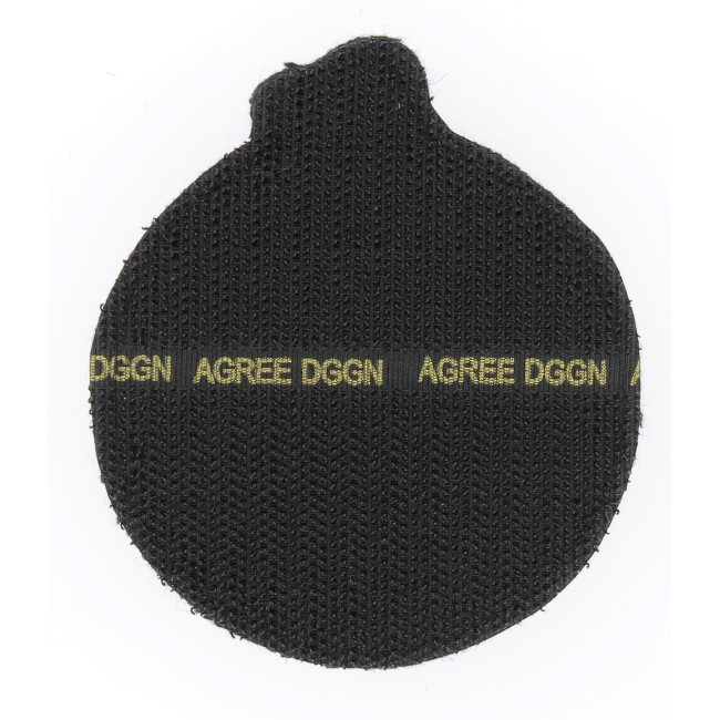 Ecusson sur velcro motard Gendarmerie basse visibilité Noir - DMB Products