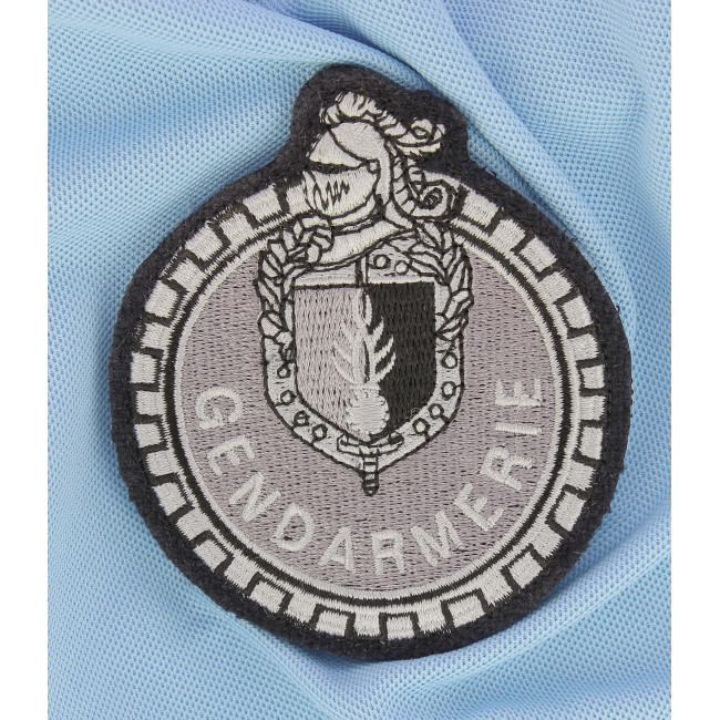 Emblemat na rzep motocyklista Żandarmeria niska widoczność Czarny - DMB Products