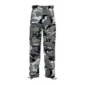 Spodnie BDU dziecięce Camo szary miejski - Idaho
