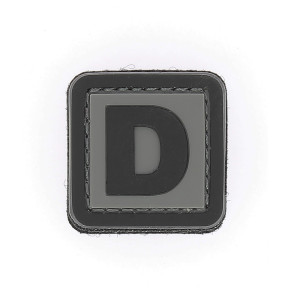 3D PVC patch letter D - 101 Inc