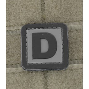 3D PVC patch letter D - 101 Inc