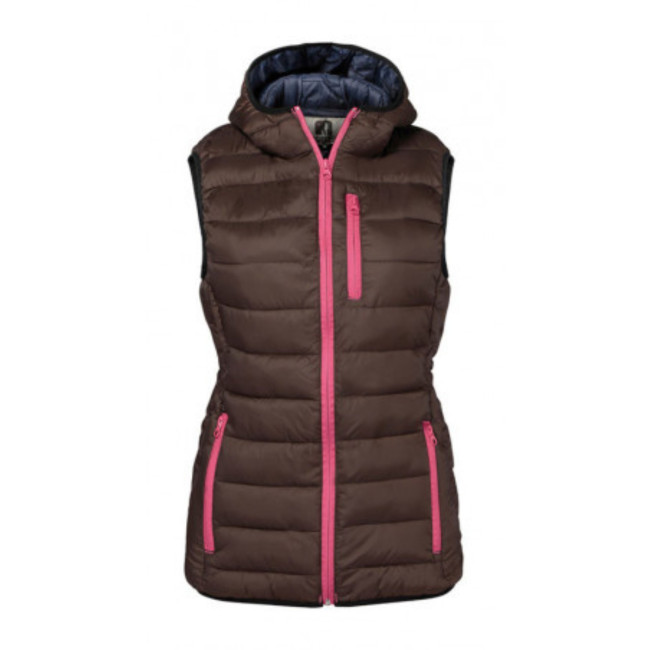 Damen Steppweste Trekking Braun - Percussion